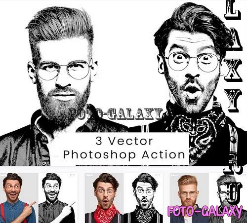 3 Vector Photoshop Action - 3M57XQJ