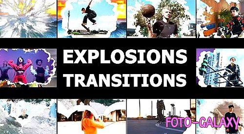 Realistic Explosions Transitions 1766716 - DaVinci Resolve Templates