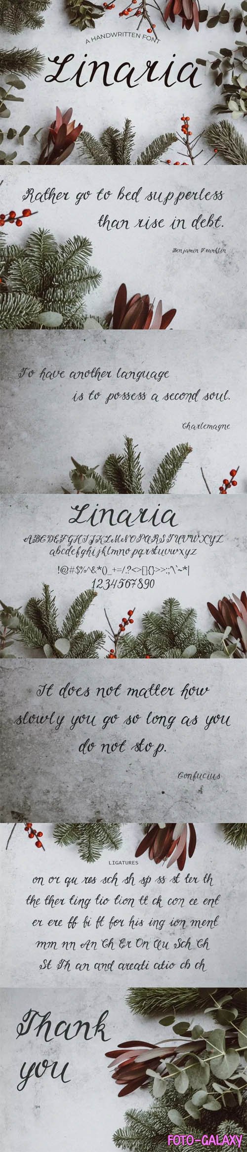 Linaria Handwritten Font