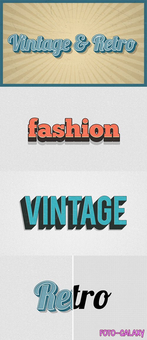 Vintage & Retro Photoshop Layer Styles