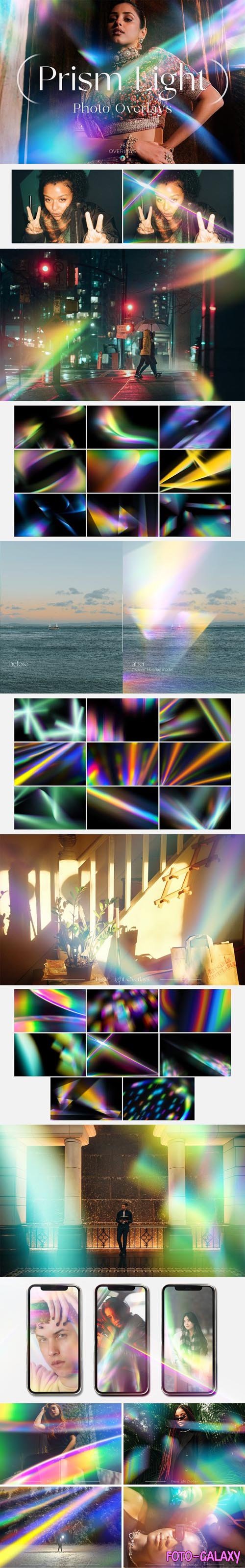 Prism Light Photo Overlays for Photoshop