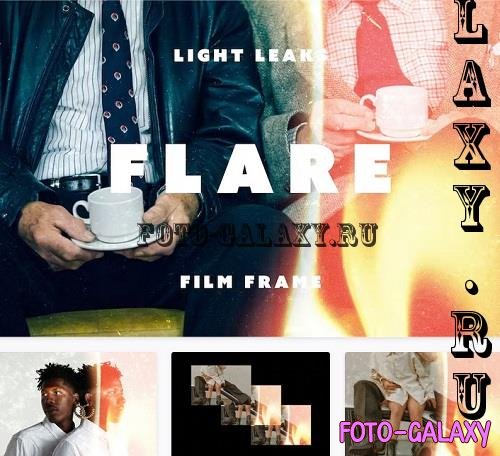 Light Leak Flare Film Frame - 91658575