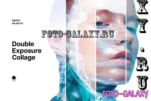 Double Exposure Photo Effect Collage - 91656021
