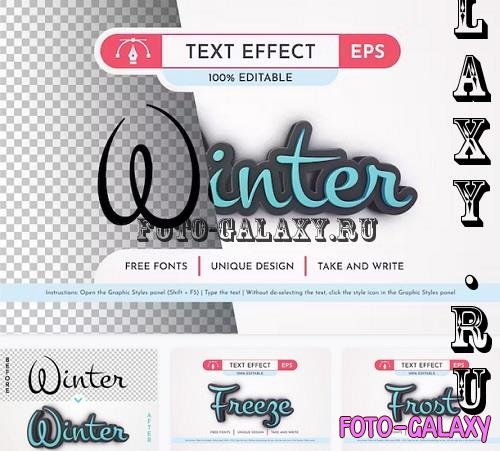 Dark Winter - Editable Text Effect - 91626714