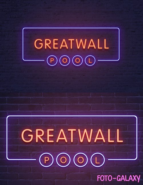 Neon Signboard Effect for Photoshop