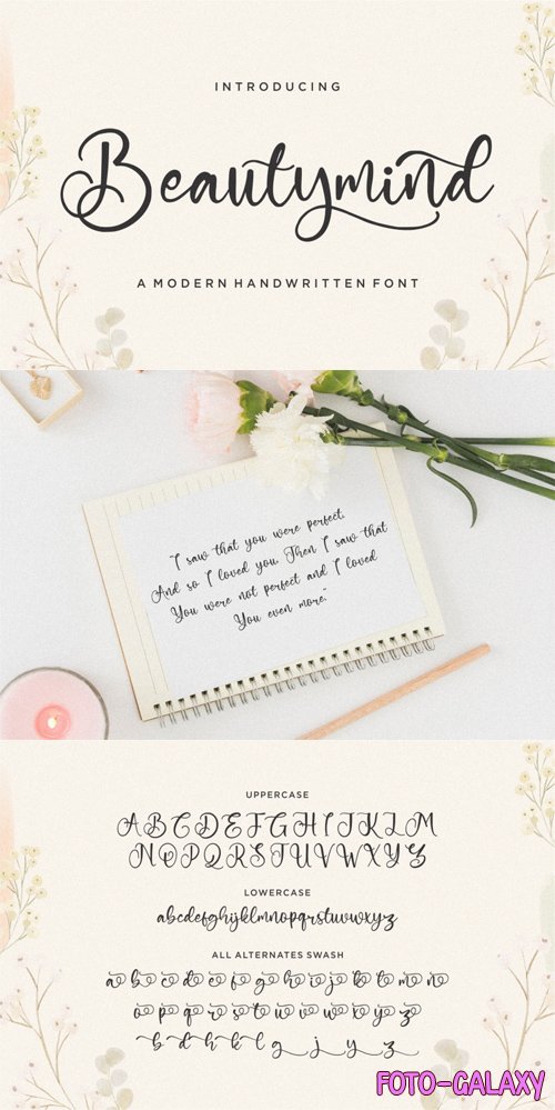 Beautymind - Handwritten Font