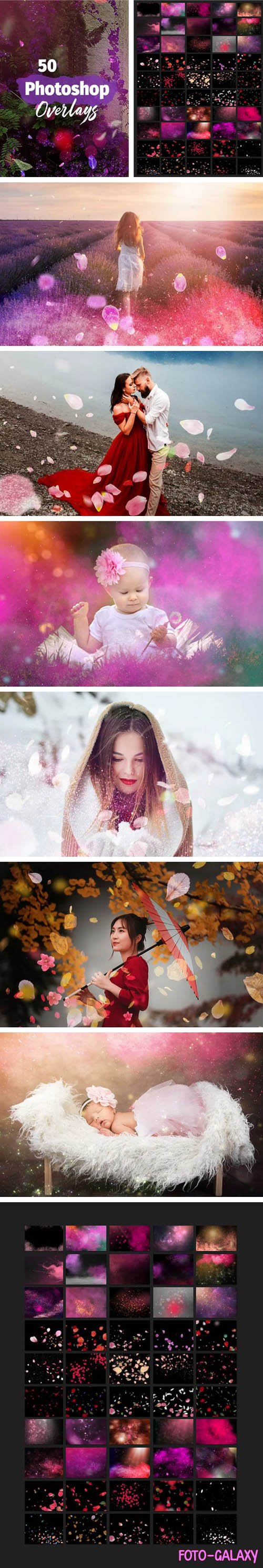 50 Photoshop Overlays Collection