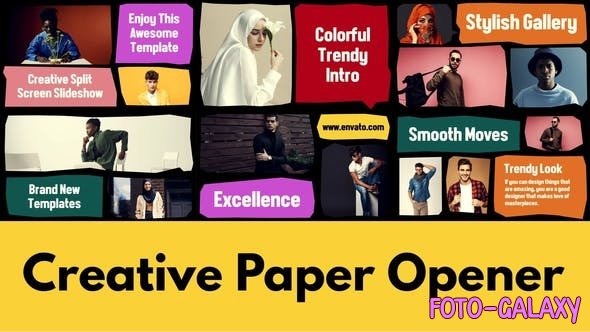 Videohive - Creative Paper Opener | Multiscreen Slideshow | Split Intro 49791835 