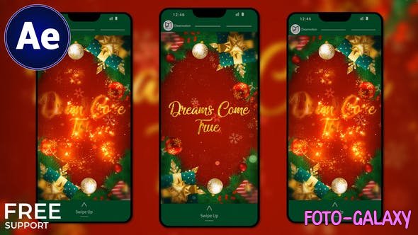 Videohive - Christmas Wishes Instagram Stories || Xmas Stories 49767579 