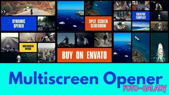 Videohive - Multiscreen Slideshow | Typography Intro | Split Screen Opener 49779144 