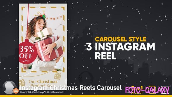 Videohive - Instagram Christmas Reels Carousel 49703455 