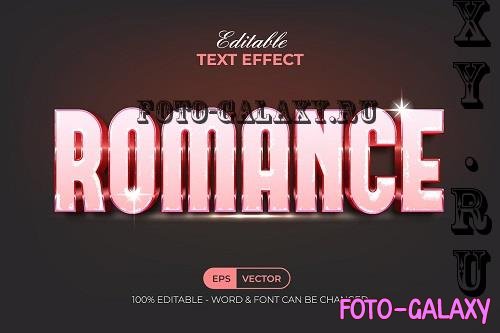 Romance Text Effect Pink Style - 91686467