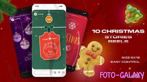 Videohive - 10 Christmas stories and reels 49647493 