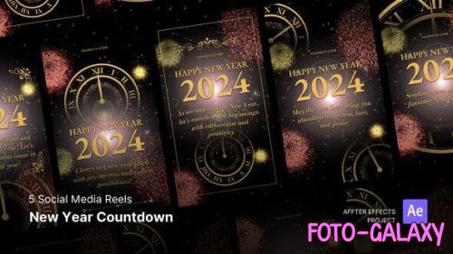 Videohive - Social Media Reels - New Year Countdown After Effects Template 49717916 