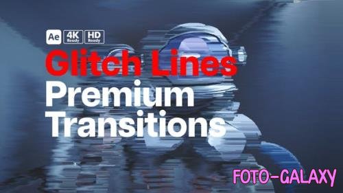 Videohive - Premium Transitions Glitch Lines 49724798 