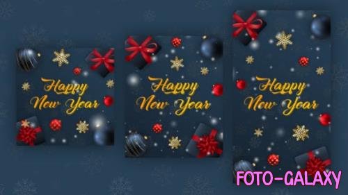 Videohive - 4in1 Happy New Year Stories 49685142 