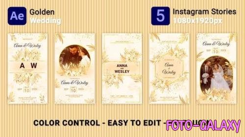 Videohive - Golden Wedding Instagram Stories 47533457 