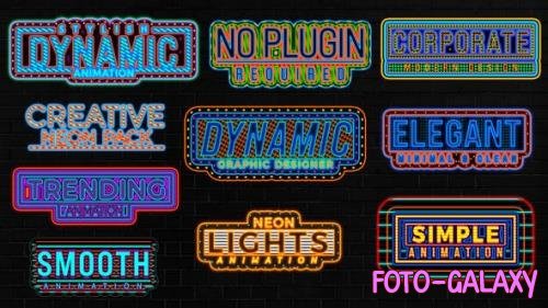 Videohive - Neon Light Text Pack 49636532 