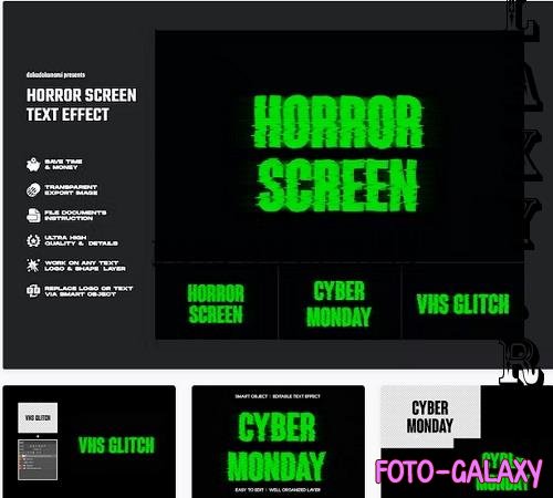 Horror Screen Text Effect - 2MAZH5G