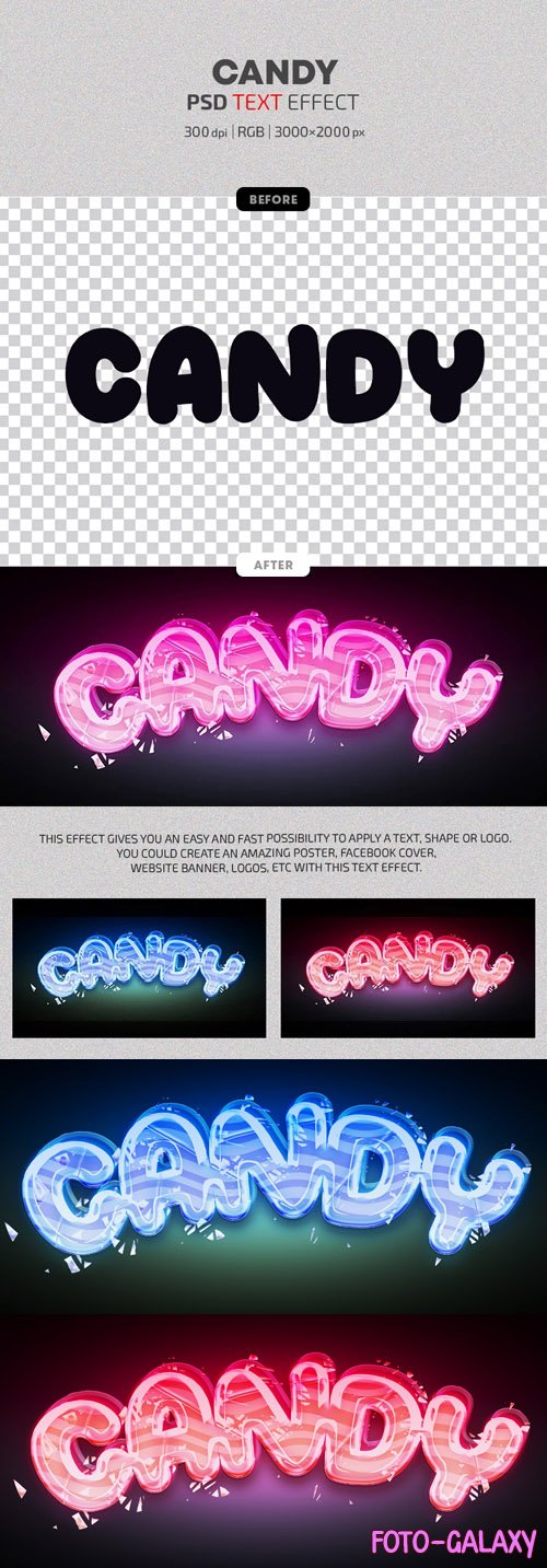 Candy - Photoshop Text Effects