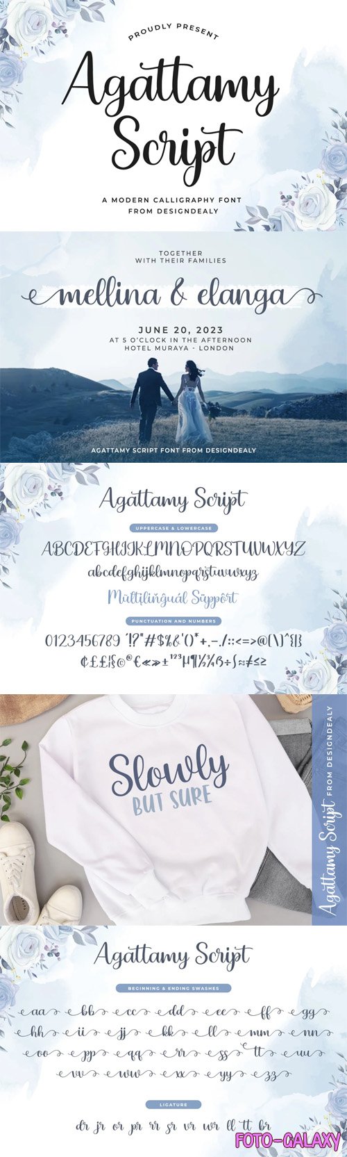Agattamy Script - Modern Calligraphy Font
