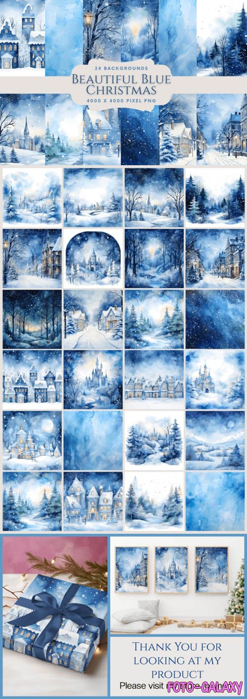 Beautiful Blue Winter Backgrounds