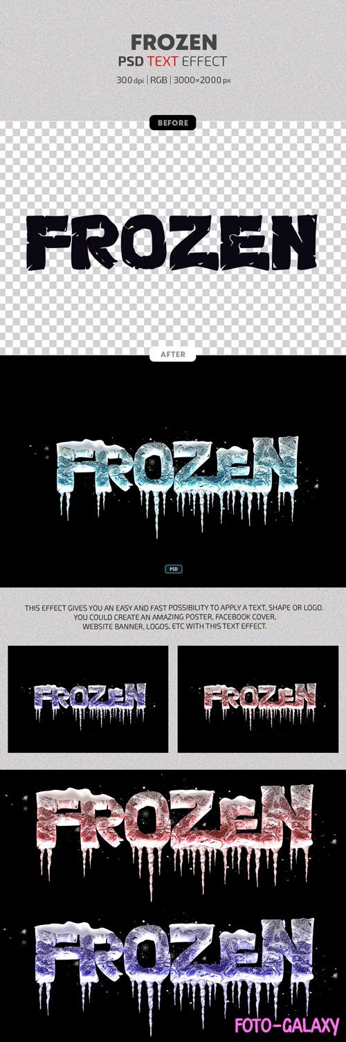 Frozen - Photoshop Text Effects