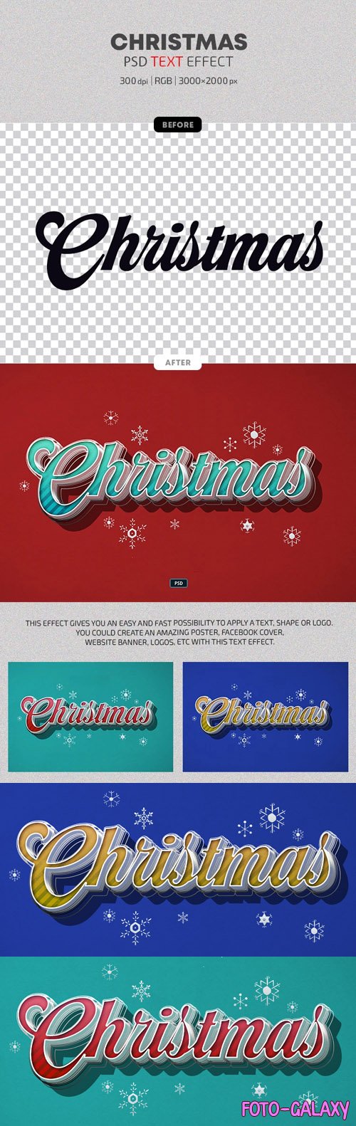 Christmas - Photoshop Text Effects
