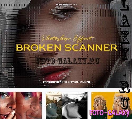 Broken Scanner - Dusty Distortion Photoshop Effect - NFGKYZZ