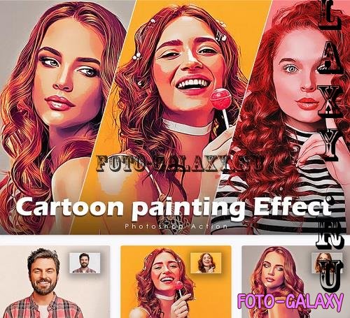 Cartoon painting Effect Action - Y4ADGQU