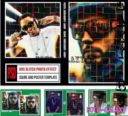 Square & Poster - Vhs Glitch Effects - GXD5TN4