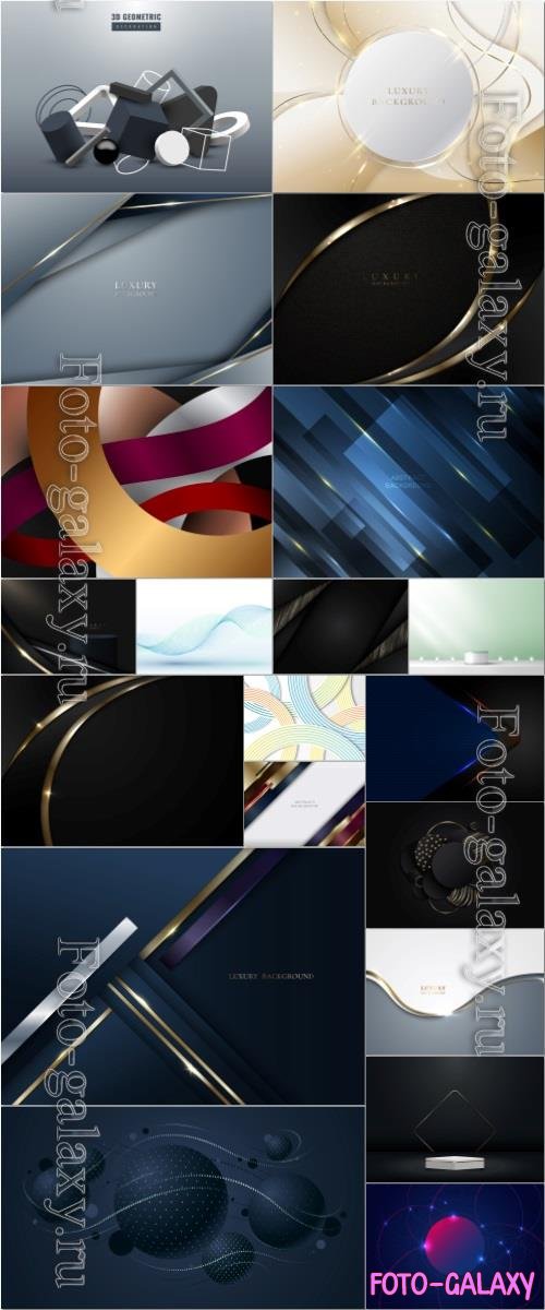 Abstract backgrounds, seamless textures in vector set vol 1