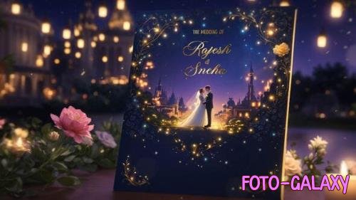 Videohive - Luxurious Golden 3D Wedding Invitation Slideshow 49920950 