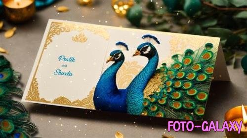 Videohive - Peacock Theme Wedding Invitation 3D Design Slideshow 49920911 