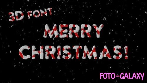 Videohive - Christmas 3D Font 49935196 