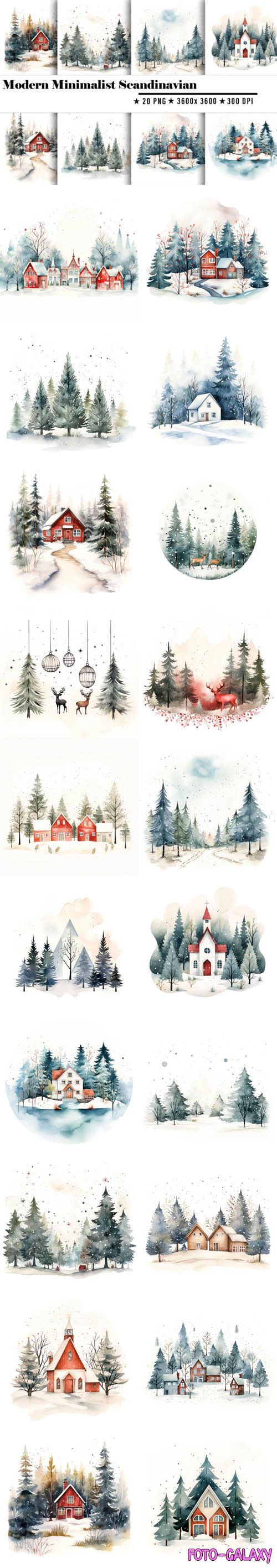 20 Modern Minimalist Scandinavian in Winter Backgrounds