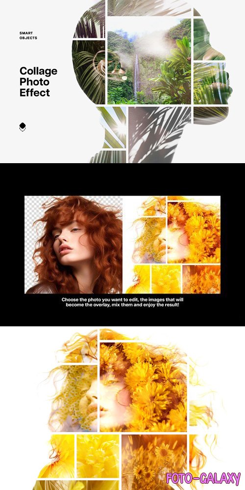 Double Exposure Collage Photo Effect for Photoshop