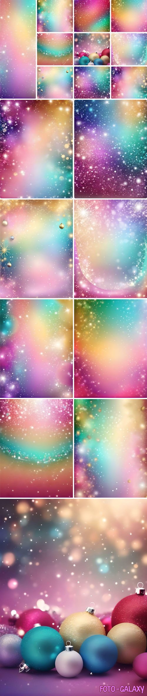Holiday Gradient Backgrounds Collection