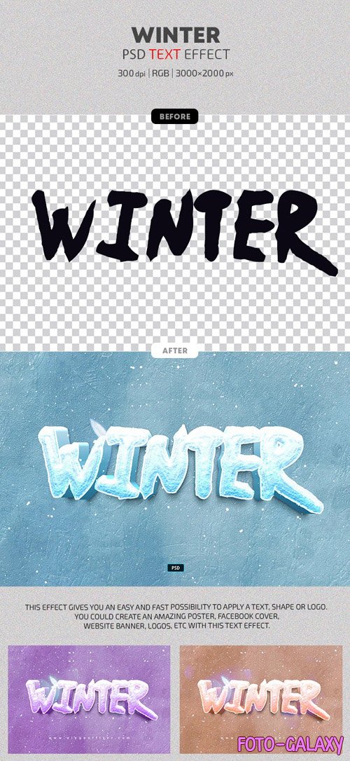 Winter - Photoshop Text Effects Vol.2