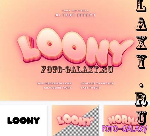 Loony Text Effect - SVBVPJE