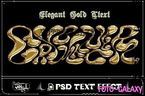 Radiant Golden Text Effect PSD Photoshop Vol 1 - 8ENM26N