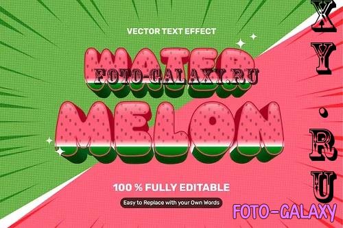 Water Melon Text Effect - PWZREYX