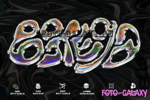 Holographic Gradient PSD Template Text Effect - 97TDB5Y