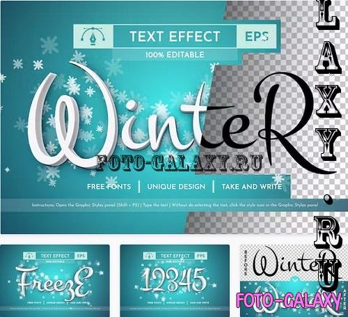 Winter - Editable Text Effect - 91720087