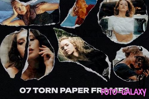 07 Torn Paper Frames - B6MD58V