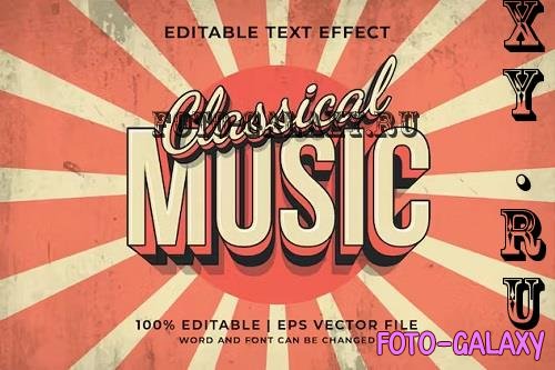 Classical Music 3d Vector Editable Text effect - BPZTCTX