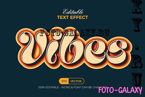 Vibes Text Effect Retro Style - 91880848