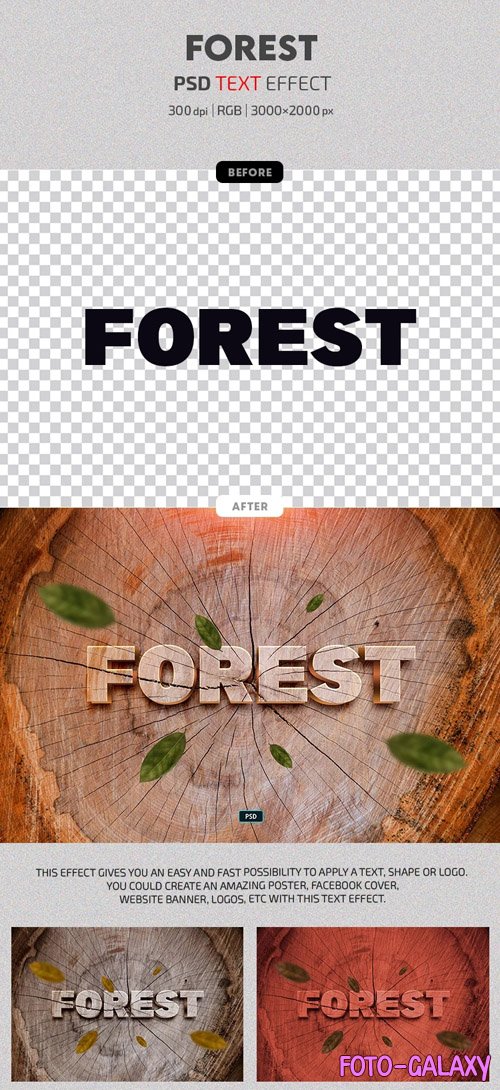 Forest - Photoshop Text Effects