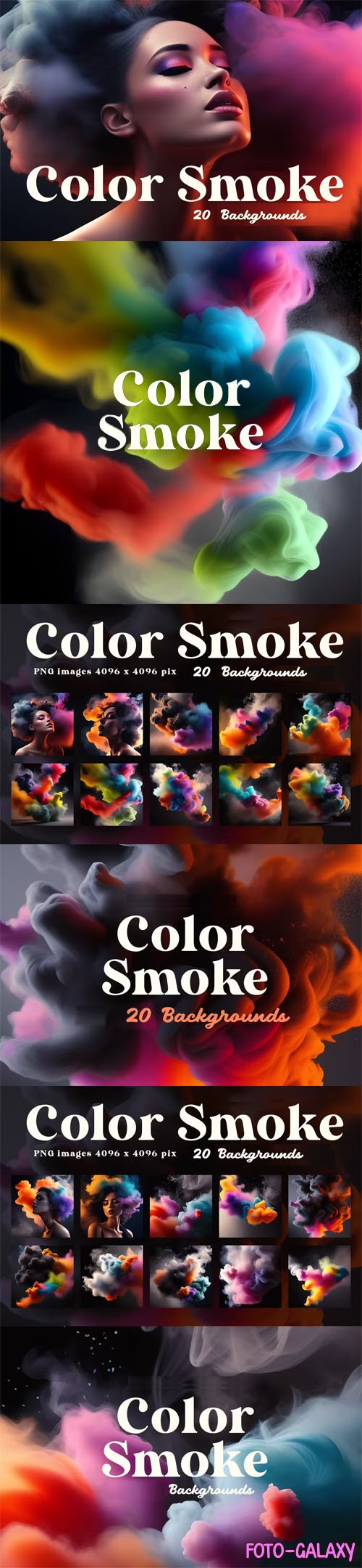 20 Colorful Smoke Backgrounds