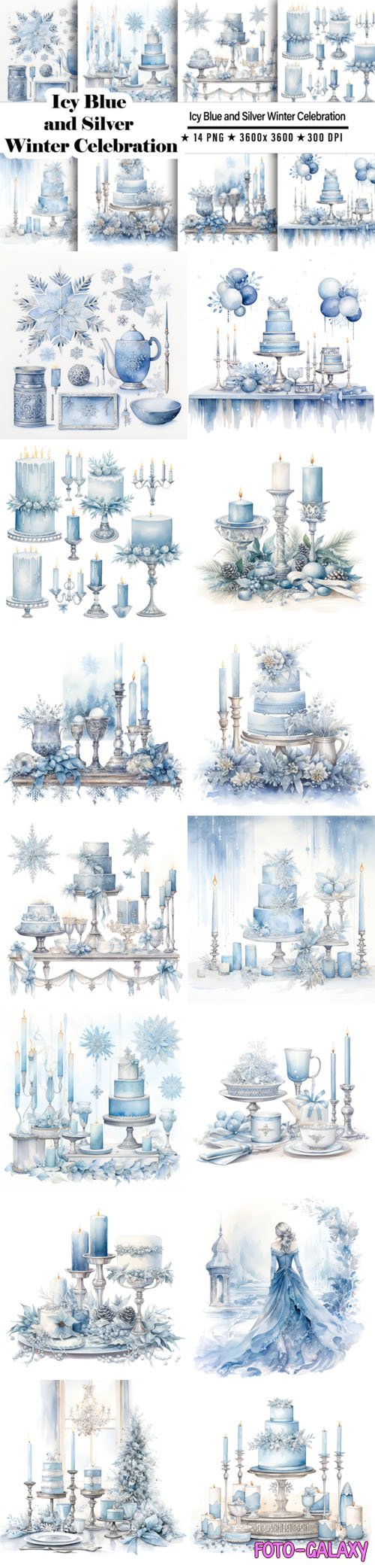 Icy Blue & Silver Winter Celebration
